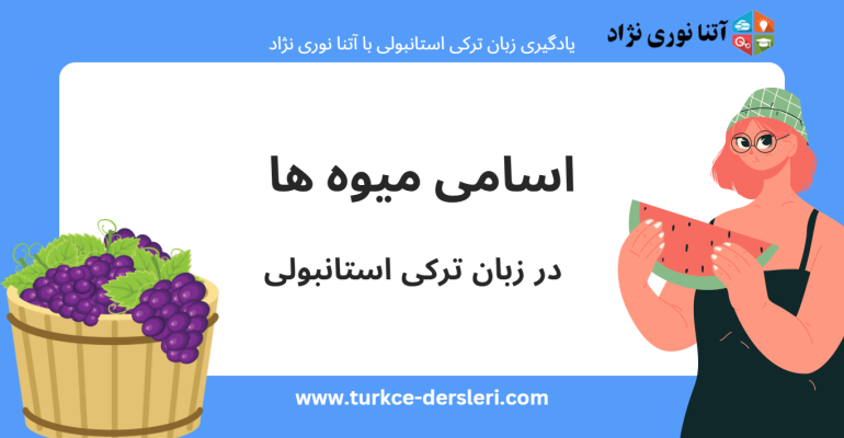 اسامی میوه ها در زبان ترکی استانبولی